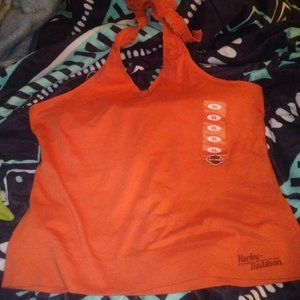 Harley Davidson ruffle halter bra